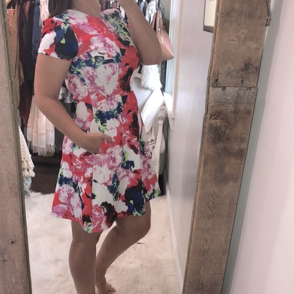 Milly for Design Nation size 6 summer floral dress - Picture 3 of 7